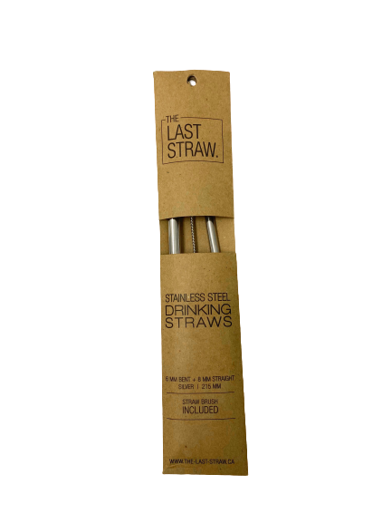 La Dernière Paille - 6MM Courbée + 8MM Droite Argent