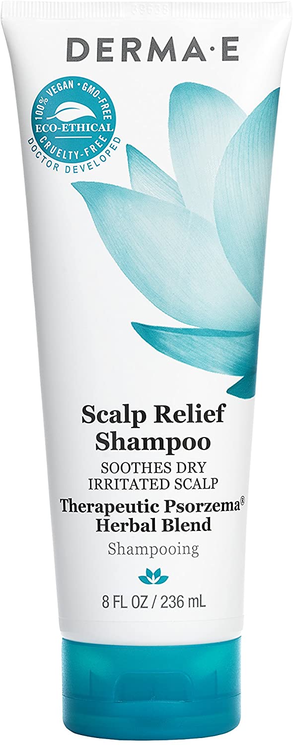 Shampooing Derma E Soulagement Du Cuir Chevelu Au Mélange De Plantes Psorzema 236 ml
