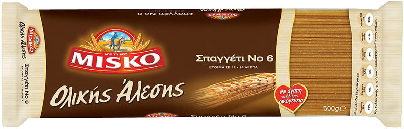 Misko - Spaghetti De Blé Entier #6 500g