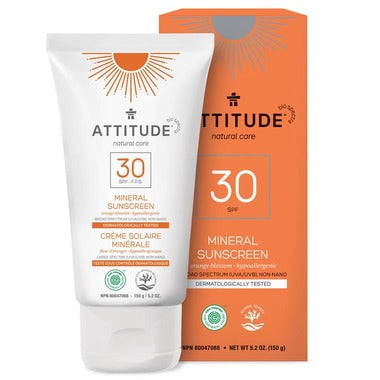 Attitude Crème Solaire Minérale Fleur d'Oranger SPF 30