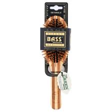 Grand coussin de brosse à cheveux ovale poils en bois 1 chacun par Bass Brushes