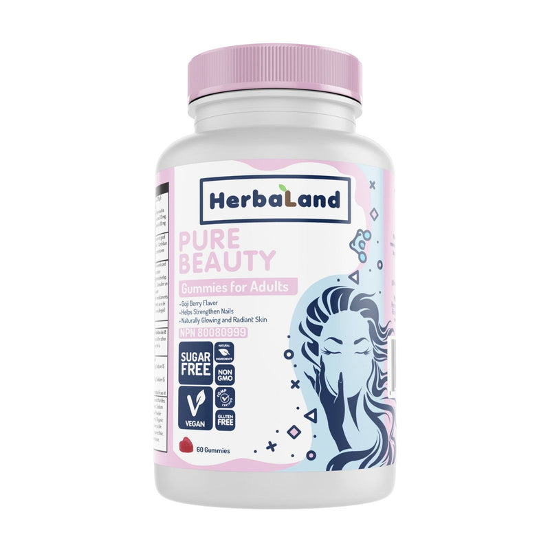 Herbaland Gummies pour Adultes : Pure Beauty 60 Gummies