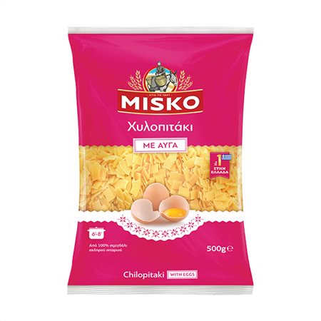 MISKO Hilopites avec nouilles aux oeufs 500g