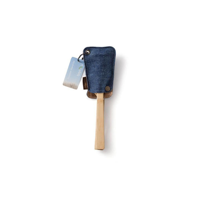 Ensemble d'ustensiles Bambu en denim de chanvre