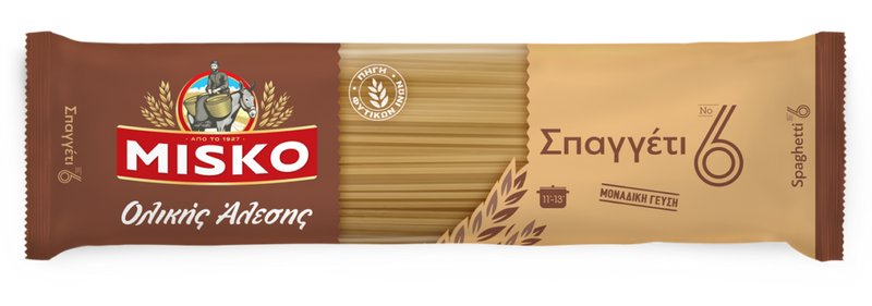 MISKO Spaghetti No6 Blé Entier
