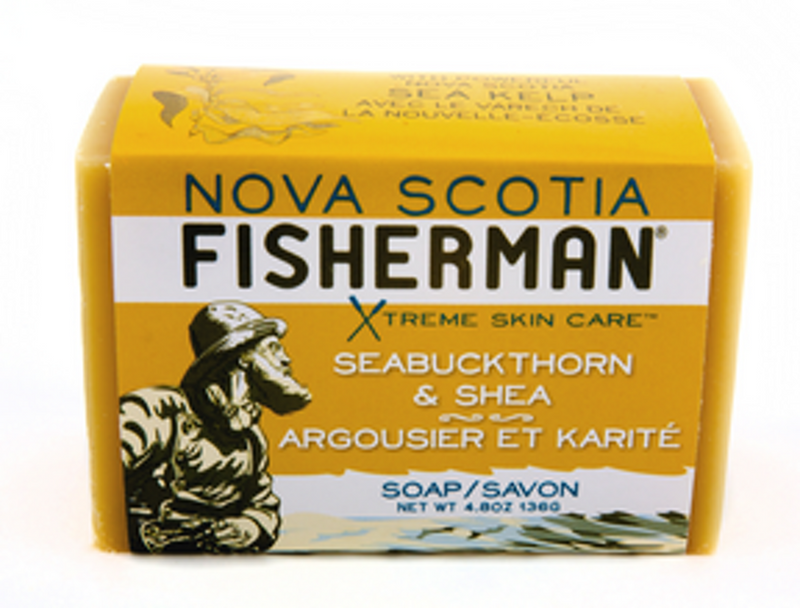 Savon en barre de pêcheur de la Nouvelle-Écosse à l'argousier et au karité 4,8 oz