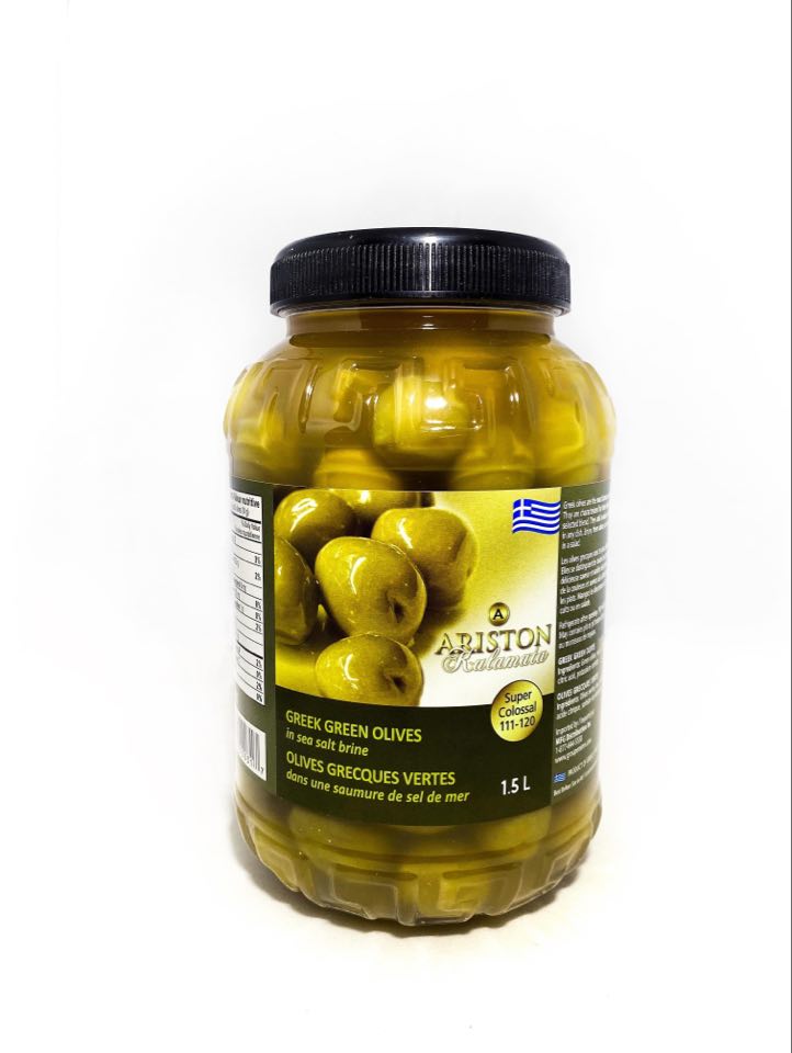Ariston Kalamata - Olives Vertes Grecques 1.5L
