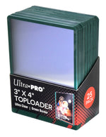3" X 4" Green Border Toploader 25ct