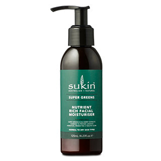 Sukin Super Greens Hydratant pour le visage riche en nutriments 125 ml