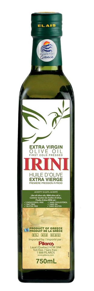 Huile d'olive extra vierge Irini 750 ml