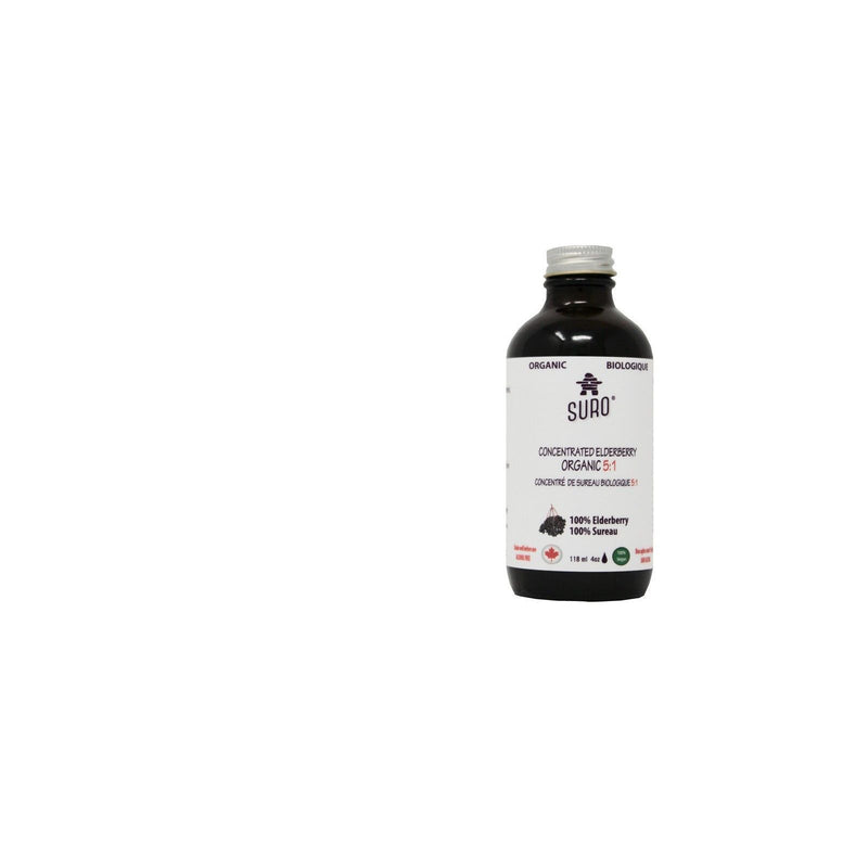 SURO Concentrated Elderberry Organic 5:1 Packaging of 118 ml